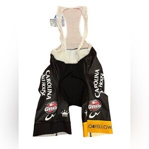 Men's Black and Yellow Athletic Short Suit